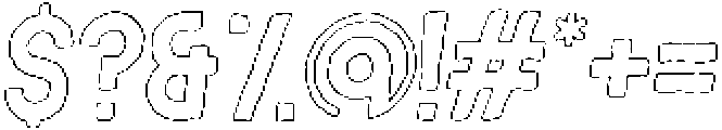 Sagre Circular Outline Italic otf (400) Font OTHER CHARS