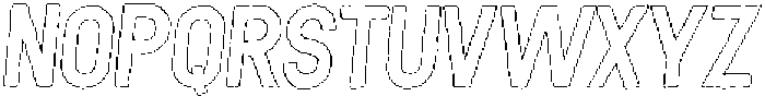 Sagre Circular Outline Italic otf (400) Font UPPERCASE