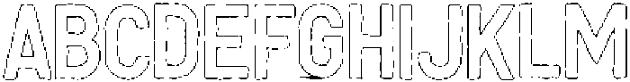Sagre Circular Outline otf (400) Font UPPERCASE