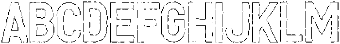 Sagre Rounded Outline otf (400) Font UPPERCASE