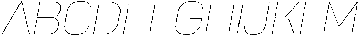 Sahar Thin Italic otf (100) Font UPPERCASE