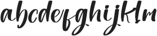 Sahbbie Regular otf (400) Font LOWERCASE