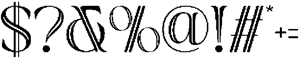 Sahron-Alternate otf (400) Font OTHER CHARS