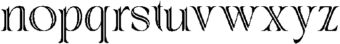 Sahron-Alternate otf (400) Font LOWERCASE