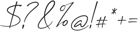 Sahuleka Signature otf (400) Font OTHER CHARS