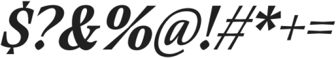 Saigon Bold Italic otf (700) Font OTHER CHARS