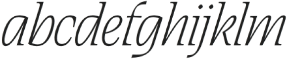 Saigon ExtraLight Italic otf (200) Font LOWERCASE