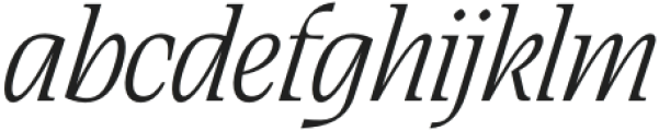 Saigon Light Italic otf (300) Font LOWERCASE