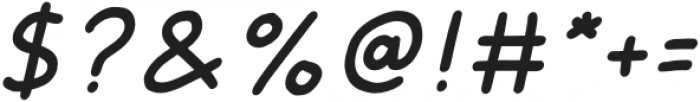 Saikon Medium Italic otf (500) Font OTHER CHARS