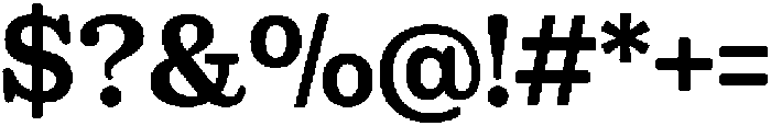 Sailer Bold ttf (700) Font OTHER CHARS