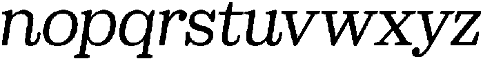 Sailer Italic ttf (400) Font LOWERCASE