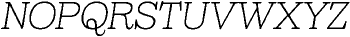 Sailer Thin Italic ttf (100) Font UPPERCASE