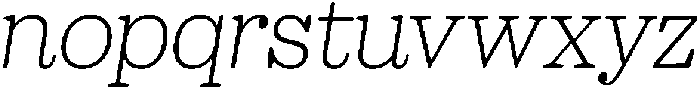 Sailer Thin Italic ttf (100) Font LOWERCASE