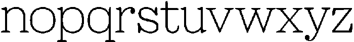 Sailer Thin ttf (100) Font LOWERCASE