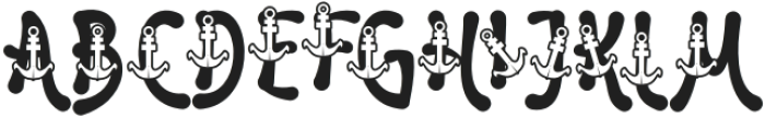 Sailing Scribe Five otf (400) Font UPPERCASE