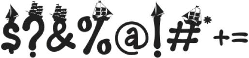 Sailing Scribe Nine otf (400) Font OTHER CHARS