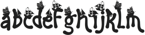 Sailing Scribe Nine otf (400) Font LOWERCASE