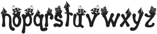 Sailing Scribe Nine otf (400) Font LOWERCASE