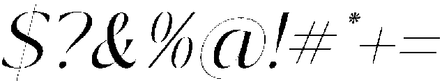 Sainer Bagora Italic Italic otf (400) Font OTHER CHARS
