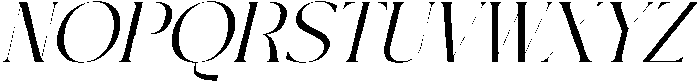 Sainer Bagora Italic Italic otf (400) Font UPPERCASE