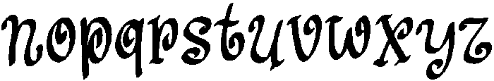 Saint Nicholas Regular otf (400) Font LOWERCASE