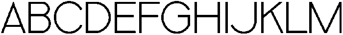 Saint Regular otf (400) Font UPPERCASE