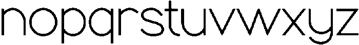 Saint Regular otf (400) Font LOWERCASE