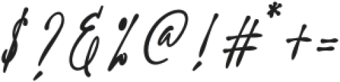 Sainthesa Signature otf (400) Font OTHER CHARS