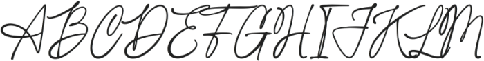Sainthesa Signature otf (400) Font UPPERCASE