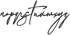 Sainthesa Signature otf (400) Font LOWERCASE