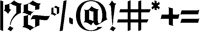 Saints otf (400) Font OTHER CHARS