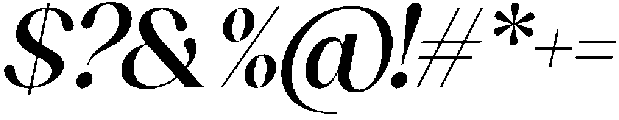 Sakem Italic otf (400) Font OTHER CHARS