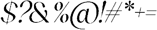 Sakem Thin Italic otf (100) Font OTHER CHARS