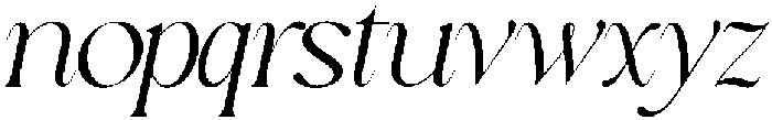 Sakem Thin Italic otf (100) Font LOWERCASE