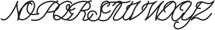 Sakena Cursive Handwriting otf (400) Font UPPERCASE