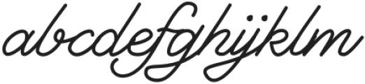 Sakena Cursive Handwriting otf (400) Font LOWERCASE