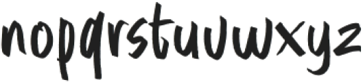 Sakittu Brush otf (400) Font LOWERCASE