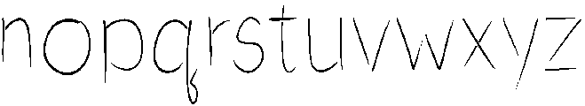 Sakura Regular otf (400) Font LOWERCASE
