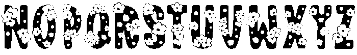 Sakura Regular otf (400) Font UPPERCASE