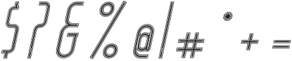 Salah Line Thin Italic otf (100) Font OTHER CHARS
