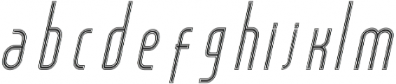 Salah Line Thin Italic otf (100) Font LOWERCASE