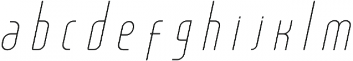 Salah Thin Italic otf (100) Font LOWERCASE