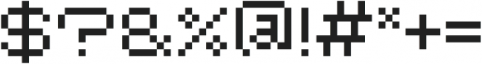 Salander Pixel Regular otf (400) Font OTHER CHARS