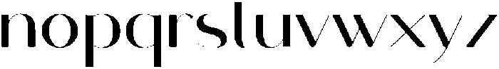 Salcio Regular otf (400) Font LOWERCASE