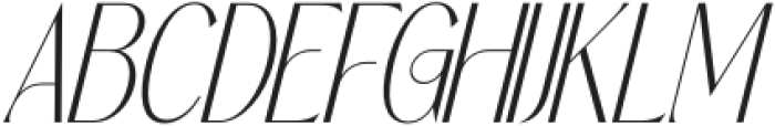 Salctego Italic otf (400) Font UPPERCASE