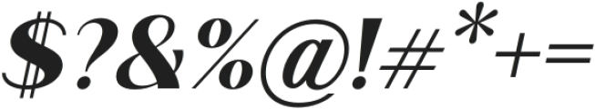 Saldo ExtraBold Italic otf (700) Font OTHER CHARS
