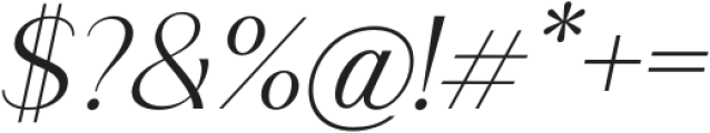 Saldo ExtraLight Italic otf (200) Font OTHER CHARS