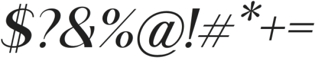Saldo Medium Italic otf (500) Font OTHER CHARS