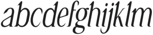 Salem Italic otf (400) Font LOWERCASE