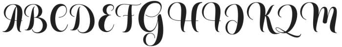 Salerba Regular otf (400) Font UPPERCASE